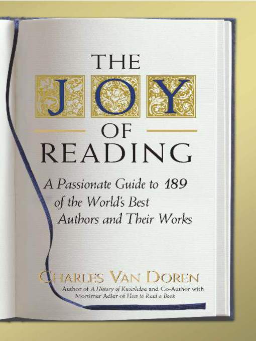 Title details for The Joy of Reading by Charles Van Doren - Available